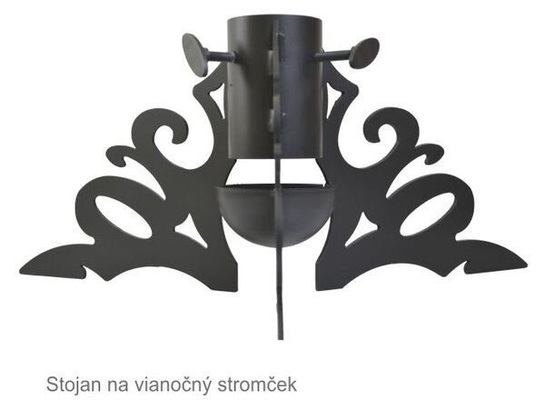 Stojan na vianočný stromček MODERN, čierny