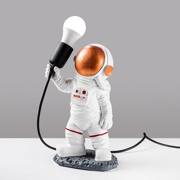 Opviq Stolná lampa Astronaut bronzová/biela