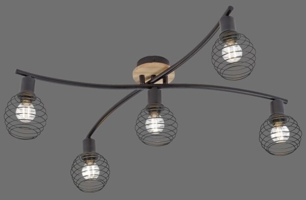 Leuchten Direkt 15925-79 - Prisadený luster EUGEN 5xE14/40W/230V