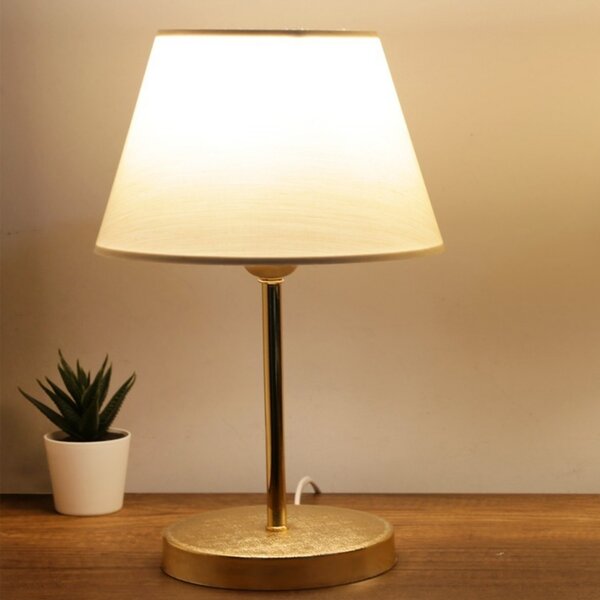 Opviq Stolná lampa Ayda krémová/zlatá
