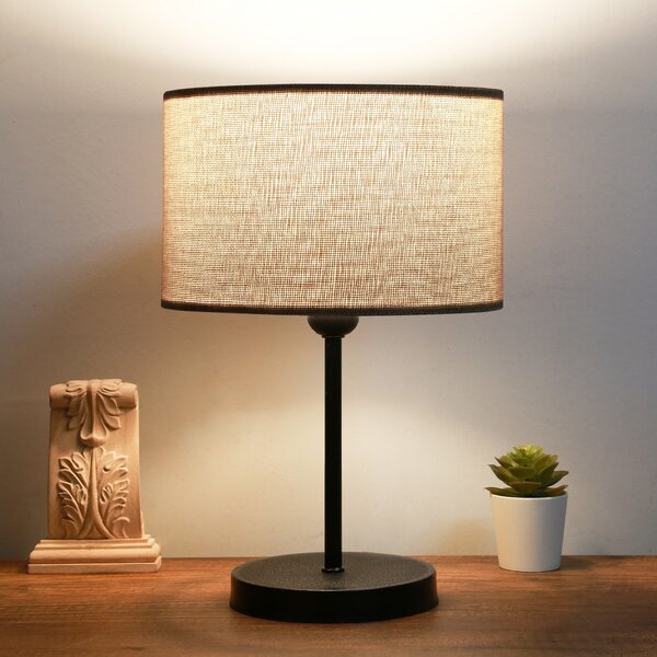 Opviq Stolná lampa Barabas béžová/čierna