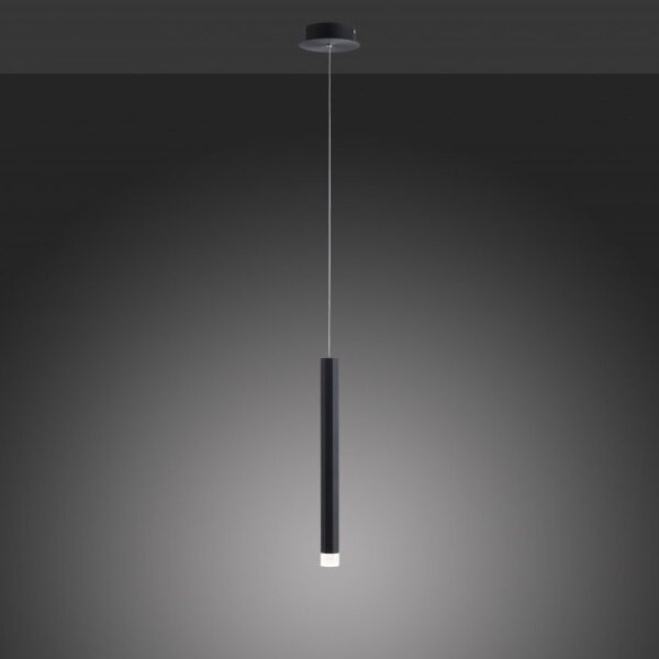 Leuchten Direkt 15202-18 - LED Luster na lanku BRUNO LED/4,8W/230V čierna