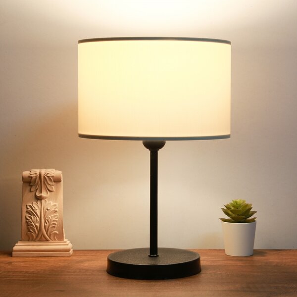 Opviq Stolná lampa Barabas krémová/čierna