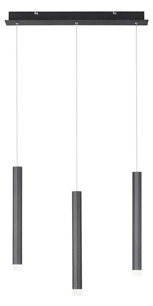 Leuchten Direkt 15203-18 - LED Luster na lanku 3xLED/4,8W/230V čierna