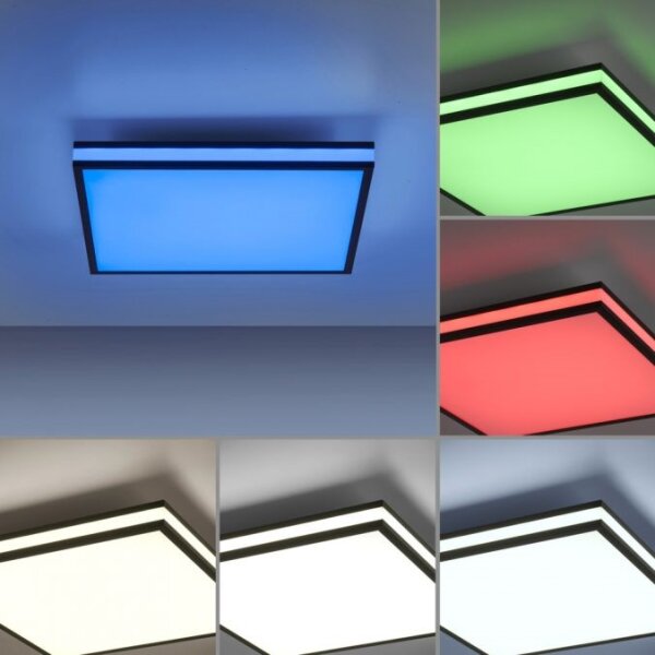JUST LIGHT. 14110-18-LED RGBW Stmievateľné svietidlo MARIO BLACK LED/19,5W/230V+DO
