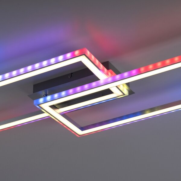 Leuchten Direkt14635-55-LED RGB Stmievateľné stropné svietidlo FELIX 34,5W/230V+DO