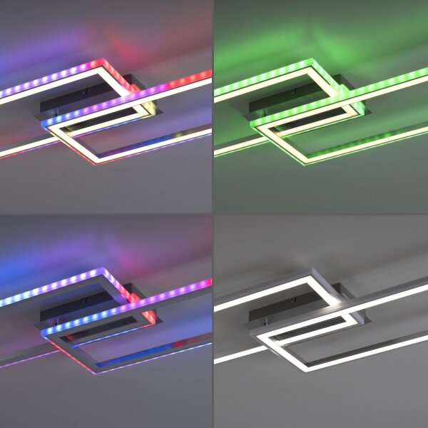 Leuchten Direkt14635-55-LED RGB Stmievateľné stropné svietidlo FELIX 34,5W/230V+DO