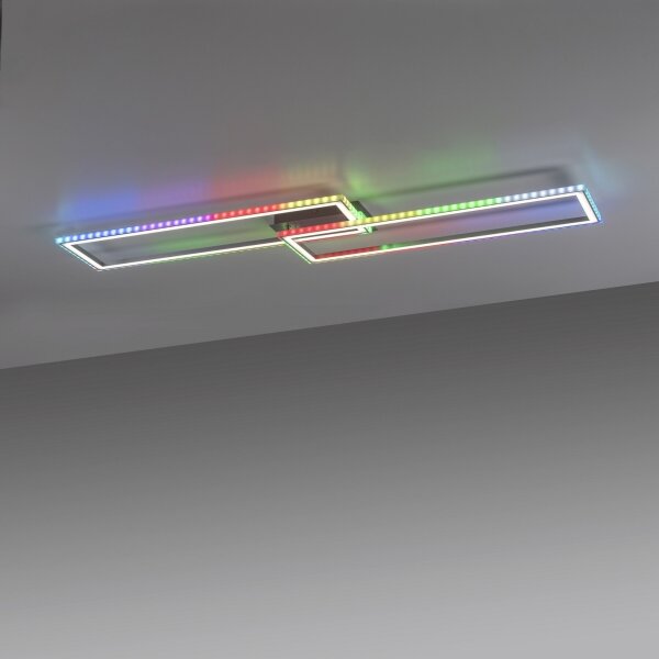 Leuchten Direkt14635-55-LED RGB Stmievateľné stropné svietidlo FELIX 34,5W/230V+DO
