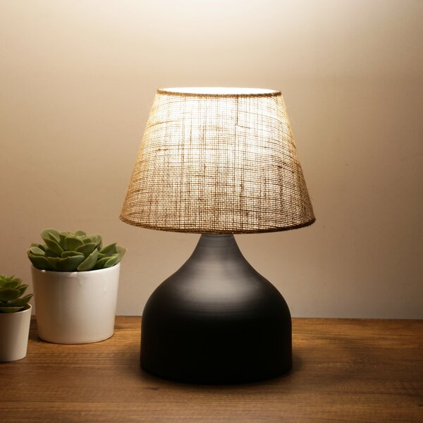 Opviq Stolná lampa Dara krémová/čierna