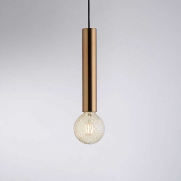 Leuchten Direkt 15617-60 - Luster na lanku BRUNA 1xE27/60W/230V mosadz
