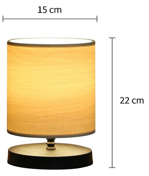 Opviq Stolná lampa Elena béžovo-čierna