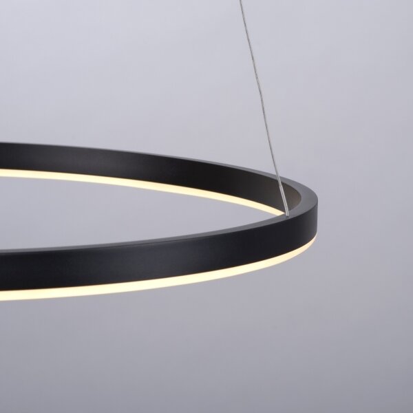 Leuchten Direkt 15394-13-LED Stmievateľný luster na lanku RITUS LED/30W/230V čierna