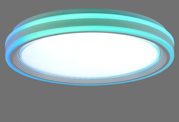 Leuchten Direkt 15154-16-LED RGB Stmievateľné stropné svietidlo EDGING 39W/230V+DO