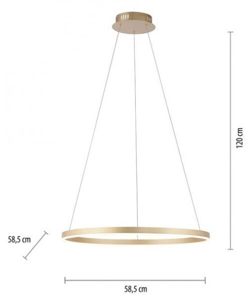 Leuchten Direkt 15394-60 - LED Stmievateľný luster na lanku RITUS LED/28W/230V