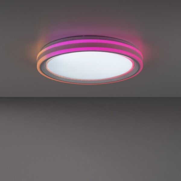 Leuchten Direkt 15154-16-LED RGB Stmievateľné stropné svietidlo EDGING 39W/230V+DO