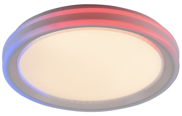 Leuchten Direkt 15154-16-LED RGB Stmievateľné stropné svietidlo EDGING 39W/230V+DO