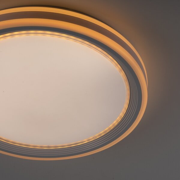 Leuchten Direkt 15154-16-LED RGB Stmievateľné stropné svietidlo EDGING 39W/230V+DO