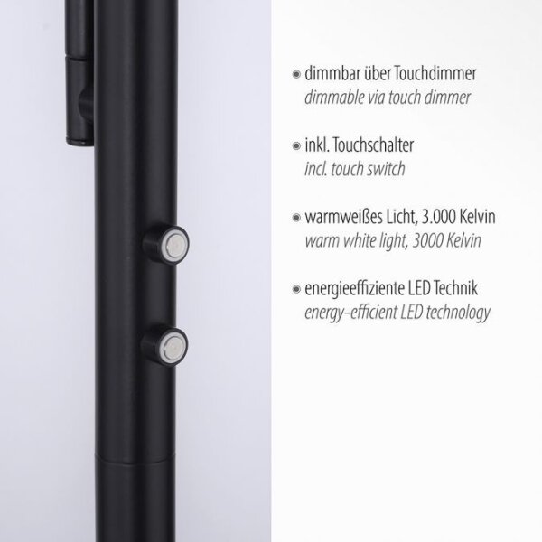 Leuchten Direkt 11710-18 - LED Stmievateľná lampa HANS LED/21,5W/230V + LED/4W
