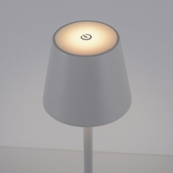 Leuchten Direkt 19250-16-LED Vonkajšia nabíjacia lampa EURIA LED/3W/5V IP54 biela