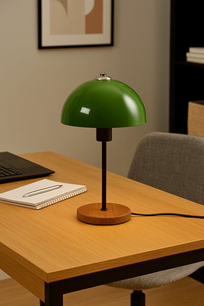 Opviq Stolná lampa Huras zelená/hnedá