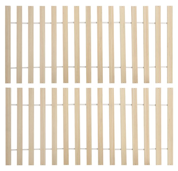 Posteľ svetlohnedá borovicové drevo MDF 180 x 200 cm s čelom úložný priestor 2 zásuvky minimalistický škandinávsky štýl spálňa