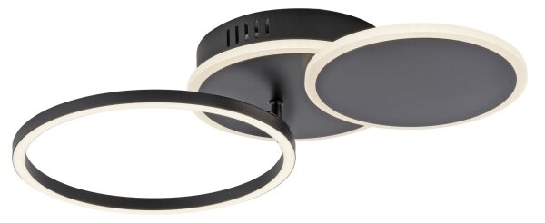 Leuchten Direkt 14116-18 - LED Stropné svietidlo SEVENT LED/25,5W/230V čierna