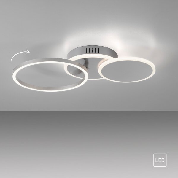 Leuchten Direkt 14116-55 - LED Stropné svietidlo LED/25,5W/230V matný chróm