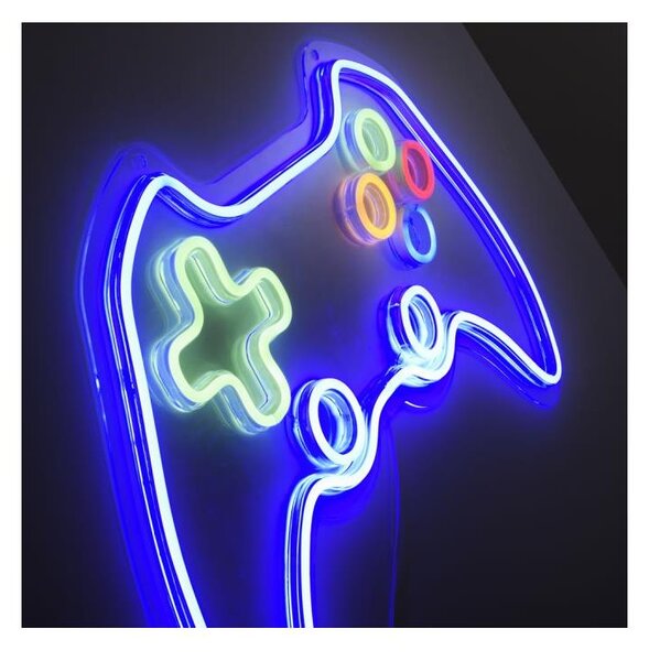 JUST LIGHT. 85022-70 - LED neónová nástenná dekorácia NEÓN LED/6,5W/5V gamer