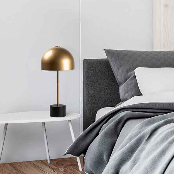 Opviq Stolná lampa Mixes čierna/zlatá