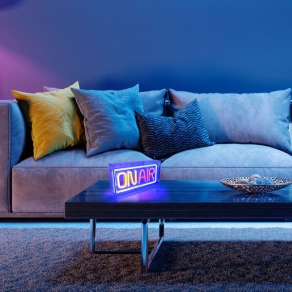 JUST LIGHT. 85013-70 - LED Neónová stolná dekorácia NEON LED/4W/5V On Air