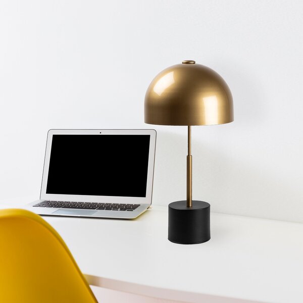 Opviq Stolná lampa Mixes čierna/zlatá
