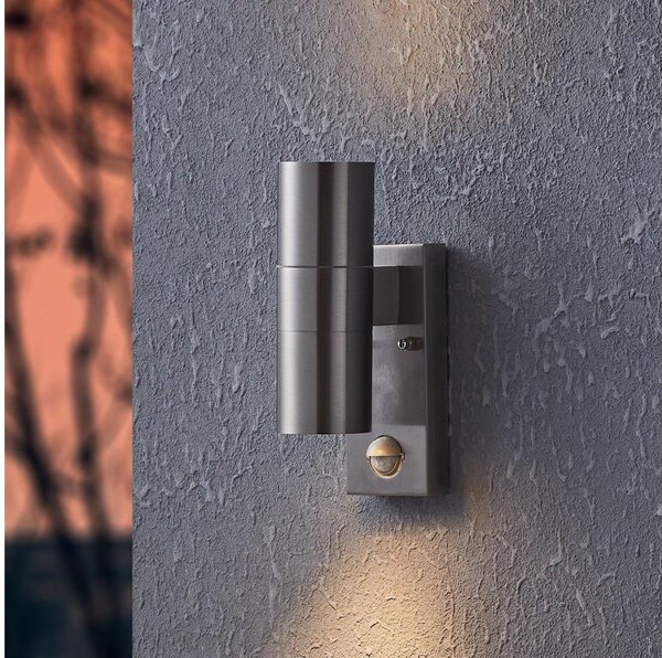 Eglo 79594- LED Vonkajšie svietidlo so senz. ARAPONGAS 2xGU10/2,8W/230V IP44 chróm