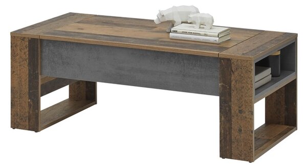Konferenčný stolík CATO staré drevo/betón