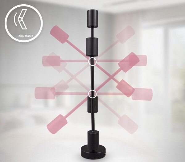 B.K. Licht 1343 - Luster na tyči 4xE27/60W/230V