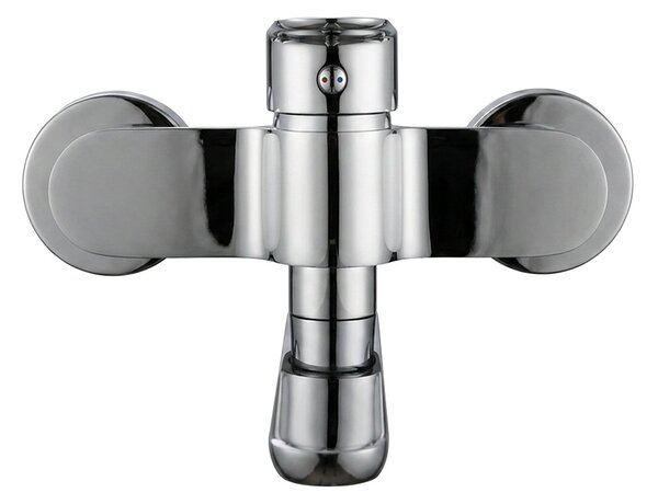 Mereo, Mereo Drezová nástenná batéria, Viana, 150 mm, s ramienkom plochým rovným 200 mm, chróm, MER-CBE30201