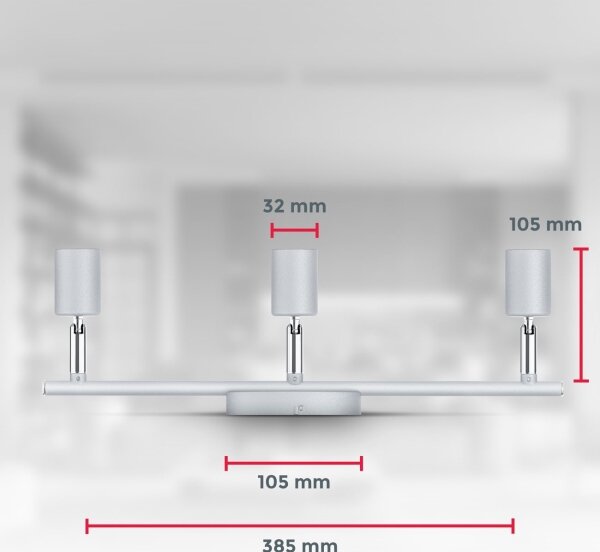 B.K.Licht 1409 - LED Bodové svietidlo 3xGU10/5W/230V
