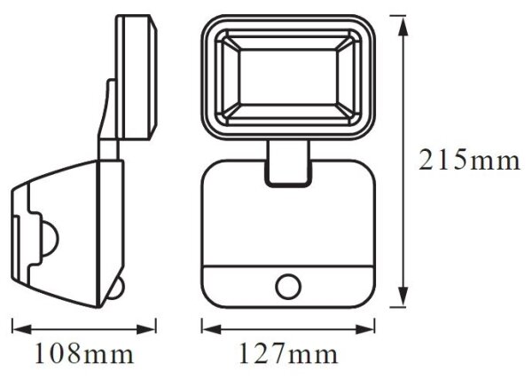 Ledvance - LED Vonkajšie nástenné svietidlo so senzorom BATTERY LED/4W/4xD IP54