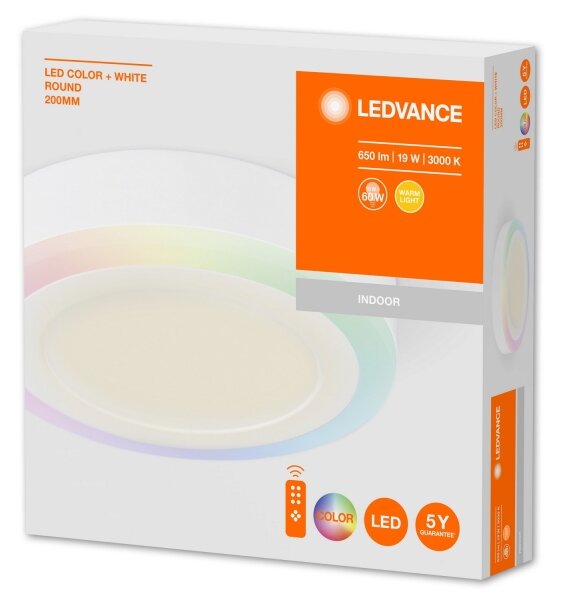 Ledvance - LED RGB Stmievateľné stropné svietidlo LED/19W/230V + DO