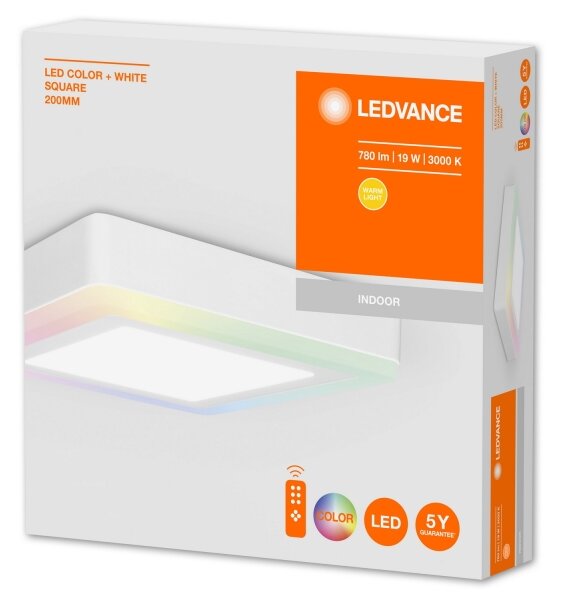 Ledvance - LED RGB Stmievateľné stropné svietidlo LED/19W/230V + DO
