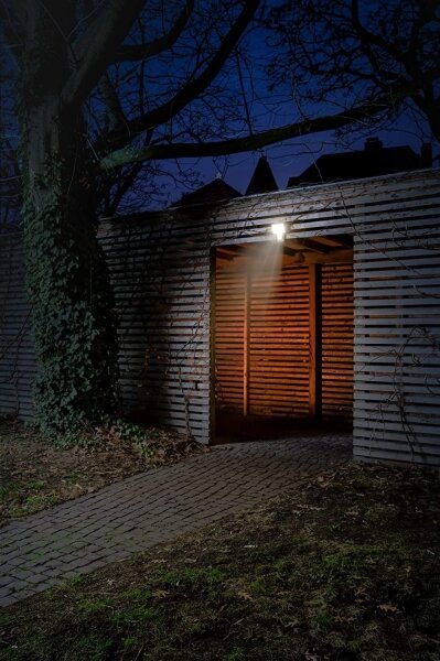 Ledvance - LED Vonkajší nástenný reflektor so senzorom FLOOD LED/15W/230V IP55
