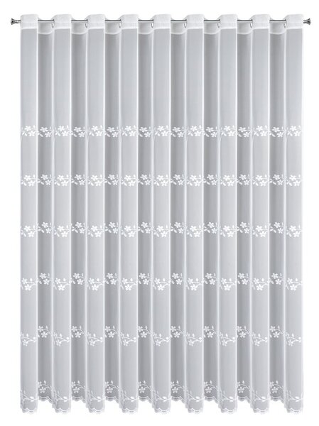 Dekorstudio Záclona MATYLDA s výšivkou a kamienkami 350x250cm - biela