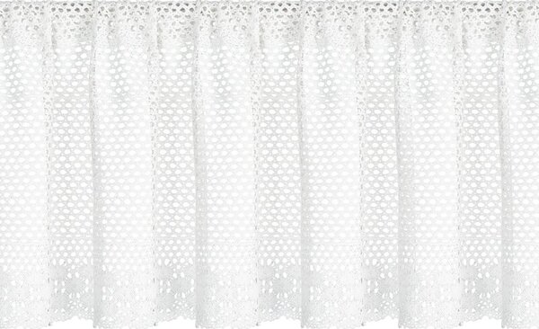 Dekorstudio Bavlnená záclona MILY s riasiacou páskou 150x30cm - biela
