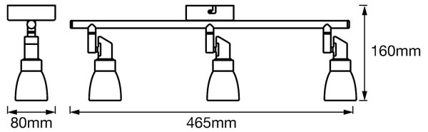Ledvance - LED Bodové svietidlo SPOT 3xG9/2W/230V