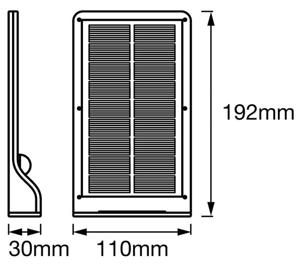 Ledvance - LED Solárne nástenné svietidlo so senzorom DOORLED LED/3W/3,3V IP44