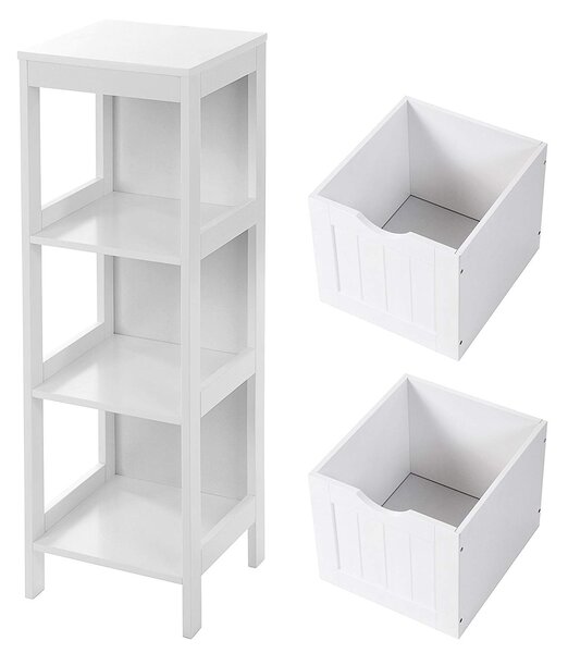 SONGMICS Kúpeľňová skrinka ZOE biela