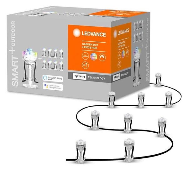 Ledvance - LED RGB Vonkajšia predlžovacia sada SMART+ 9xLED/2,5W/230V IP65 Wi-Fi