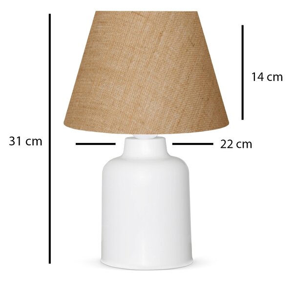 Opviq Stolný kampa Imados krémová/biela