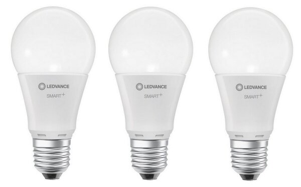 SADA 3x LED RGBW Stmievateľná žiarovka SMART+ E27/9,5W/230V 2700K-6500K - Ledvance