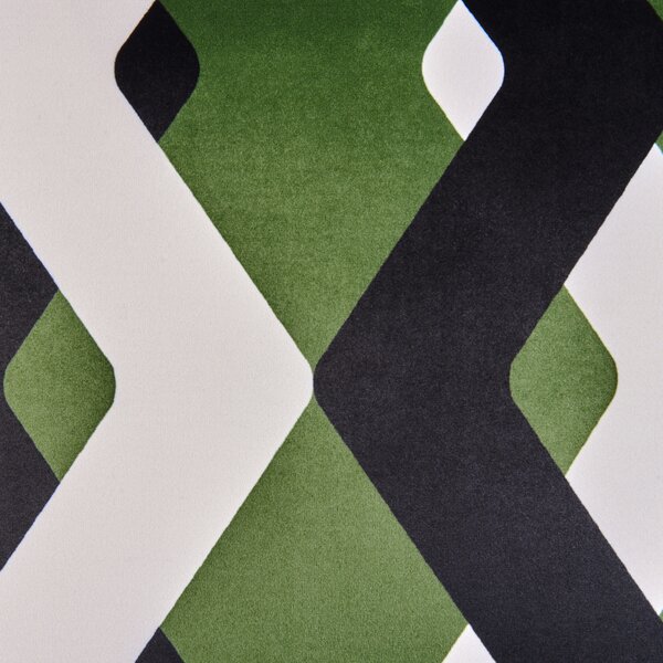 Sada 2 vonkajších dekoratívnych vankúšov viacfarebná polyester 30 x 50 cm geometrický vzor záhradné doplnky