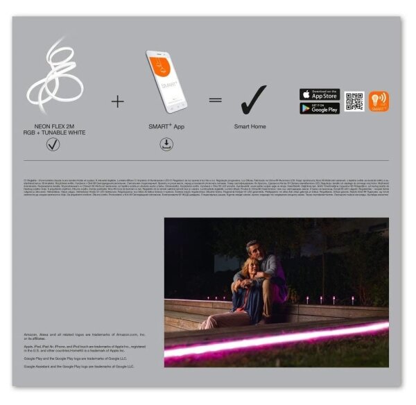 Ledvance - LED RGB+TW Vonkajší pásik SMART+ FLEX 3m LED/15W/230V IP44 Wi-Fi